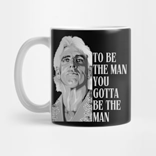 RIC FLAIR - To Be The Man, You Gotta Be The Man B&W Mug